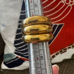 Vaubel Gold PlateTriple Band Ring